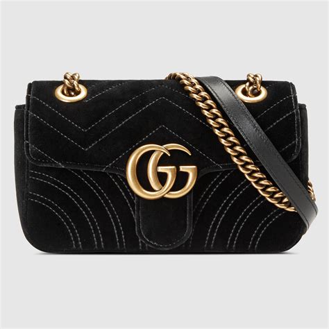 gucci marmont velvet mini bag